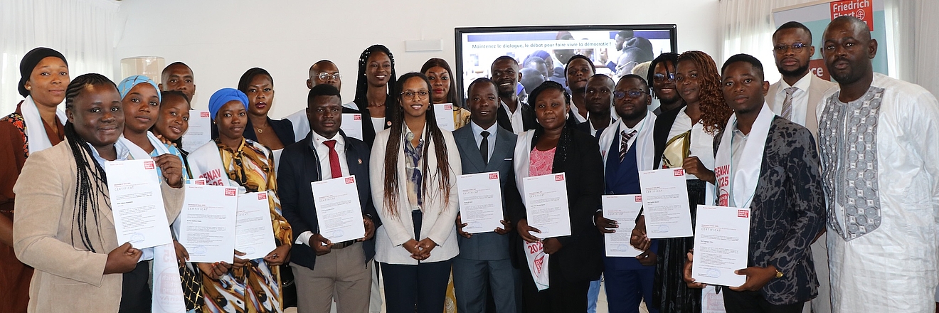 Participants au programme de formation politique des jeunes au leadership
